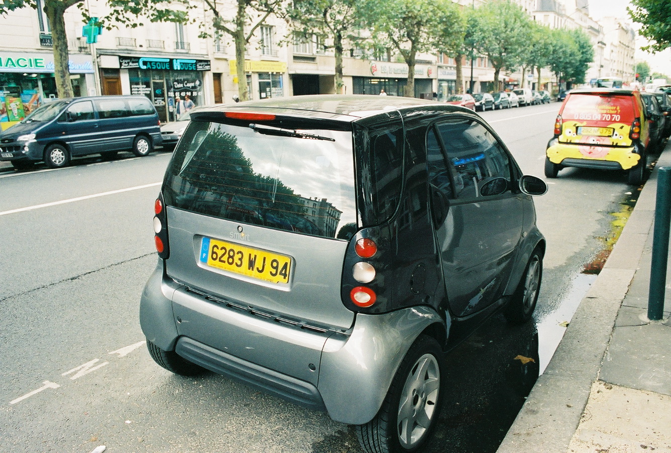 small "Smart" car